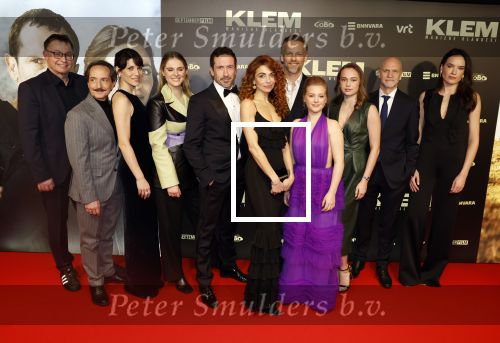 Amsterdam 30 januari 2023
Premiere Klem in Tuschinski met in de hoofdrollen Georgina Verbaan Barry Atsma Jacob Derwig Claudia Vismara Antonio Rampino Zoe Cusell Yenthe Bos en Marie  Mae v Zuilen.