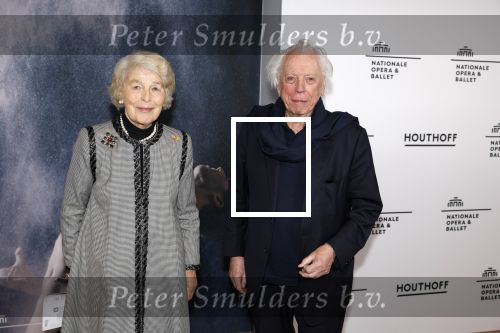 Amsterdam 9 februari 2023
Premiere Messa da Requiem van het Nationaal ballet in de Stopera. Cees Dam en Mevr v Loon de la Bouchere