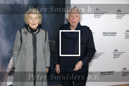 Amsterdam 9 februari 2023
Premiere Messa da Requiem van het Nationaal ballet in de Stopera. Cees Dam en Mevr v Loon de la Bouchere