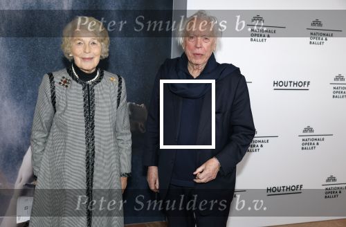 Amsterdam 9 februari 2023
Premiere Messa da Requiem van het Nationaal ballet in de Stopera. Cees Dam en Mevr v Loon de la Bouchere
