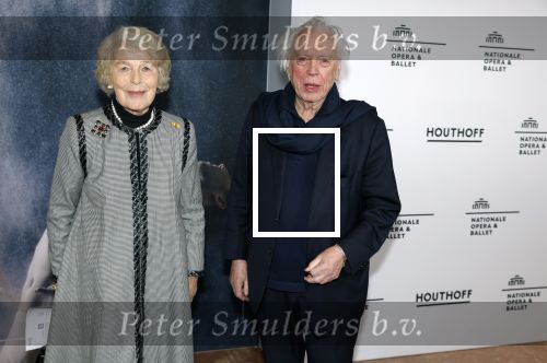 Amsterdam 9 februari 2023
Premiere Messa da Requiem van het Nationaal ballet in de Stopera. Cees Dam en Mevr v Loon de la Bouchere
