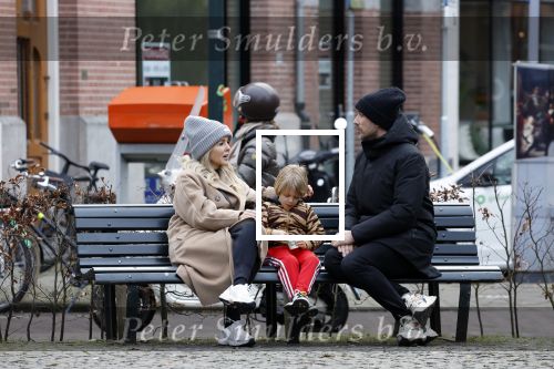 Amsterdam 11 februari 2023
Chantal janzen en haar man Marco Geeratz en zoontje Bobby in Amsterdam zuid.