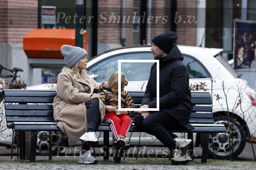 Amsterdam 11 februari 2023
Chantal janzen en haar man Marco Geeratz en zoontje Bobby in Amsterdam zuid.
