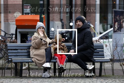 Amsterdam 11 februari 2023
Chantal janzen en haar man Marco Geeratz en zoontje Bobby in Amsterdam zuid.