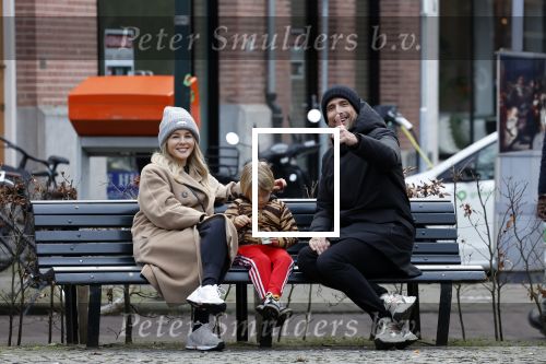 Amsterdam 11 februari 2023
Chantal janzen en haar man Marco Geeratz en zoontje Bobby in Amsterdam zuid.