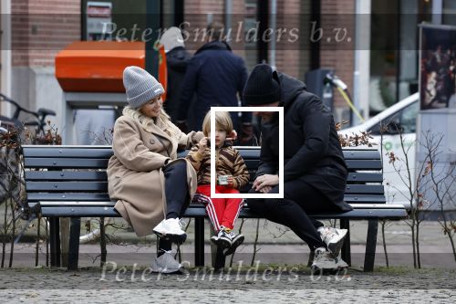 Amsterdam 11 februari 2023
Chantal janzen en haar man Marco Geeratz en zoontje Bobby in Amsterdam zuid.