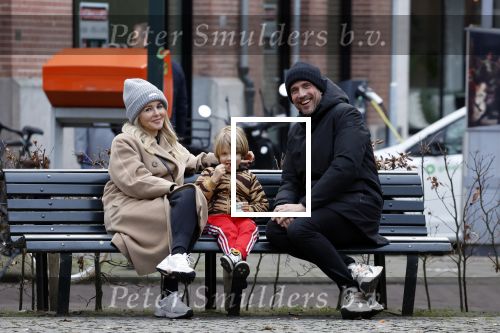 Amsterdam 11 februari 2023
Chantal janzen en haar man Marco Geeratz en zoontje Bobby in Amsterdam zuid.