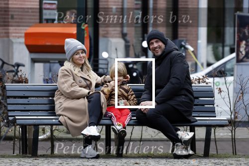 Amsterdam 11 februari 2023
Chantal janzen en haar man Marco Geeratz en zoontje Bobby in Amsterdam zuid.