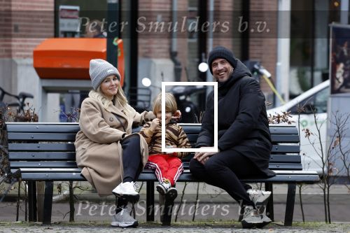 Amsterdam 11 februari 2023
Chantal janzen en haar man Marco Geeratz en zoontje Bobby in Amsterdam zuid.