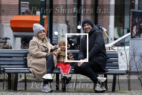 Amsterdam 11 februari 2023
Chantal janzen en haar man Marco Geeratz en zoontje Bobby in Amsterdam zuid.