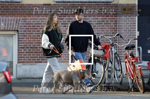 Amsterdam 13 februari 2023
Davy Klaassen met vriendin en hond in Amsterdam zuid