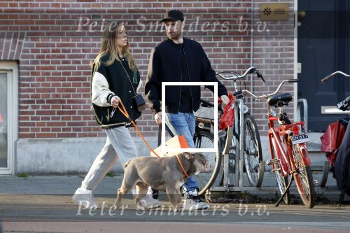 Amsterdam 13 februari 2023
Davy Klaassen met vriendin en hond in Amsterdam zuid