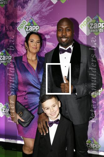 Hilversum 28 januari 2023
Zapp awards in studio 21 . Fernando Halman met vrowu en zoon