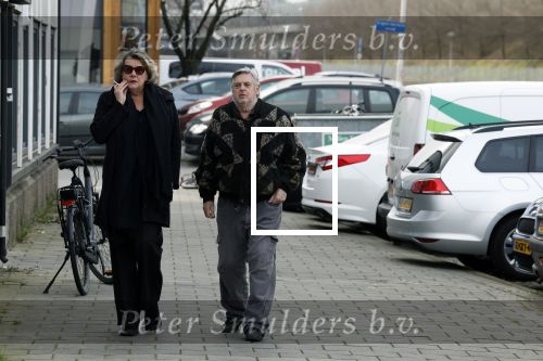 Amsterdam 4 februari 2023
Hans v d Togt met een vriendin bijde begrafenis van Heddy Lester.