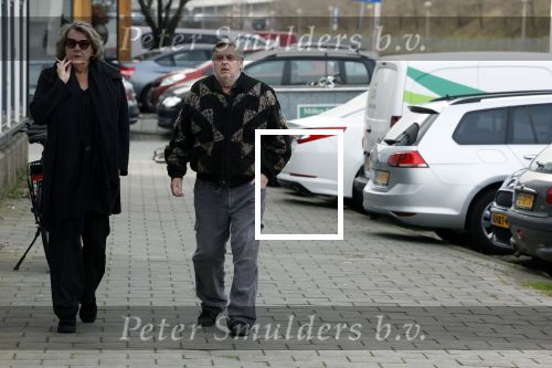 Amsterdam 4 februari 2023
Hans v d Togt met een vriendin bijde begrafenis van Heddy Lester.