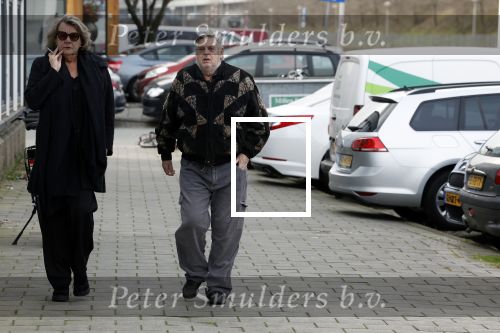 Amsterdam 4 februari 2023
Hans v d Togt met een vriendin bijde begrafenis van Heddy Lester.