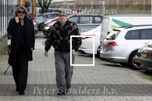 Amsterdam 4 februari 2023
Hans v d Togt met een vriendin bijde begrafenis van Heddy Lester.