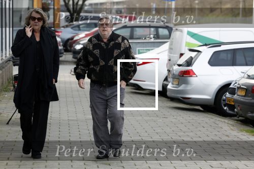 Amsterdam 4 februari 2023
Hans v d Togt met een vriendin bijde begrafenis van Heddy Lester.