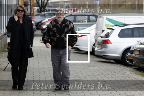 Amsterdam 4 februari 2023
Hans v d Togt met een vriendin bijde begrafenis van Heddy Lester.