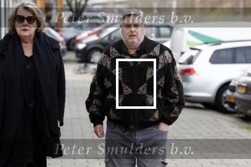 Amsterdam 4 februari 2023
Hans v d Togt met een vriendin bijde begrafenis van Heddy Lester.
