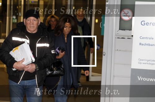 Utrecht 9 februari 2023
Kort geding Roxeanne Hazes vs. Rachel Hazes.  
Rachel Hazes met Joop Kruis