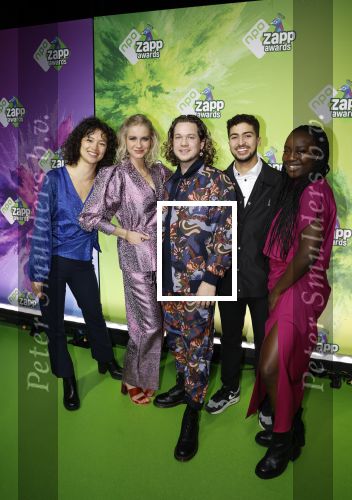 Hilversum 28 januari 2023
Zapp awards in studio 21 . Klokhuis presentatoren Nizar El Manouzi Janouk Kelderman Sarah Koorevaar Thirsa With en pascal Tan