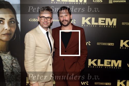Amsterdam 30 januari 2023
Premiere Klem in Tuschinski met in de hoofdrollen Georgina Verbaan Barry Atsma Jacob Derwig Claudia Vismara Antonio Rampino Zoe Cusell Yenthe Bos en Marie  Mae v Zuilen. Patrick Martens met zijn vriend