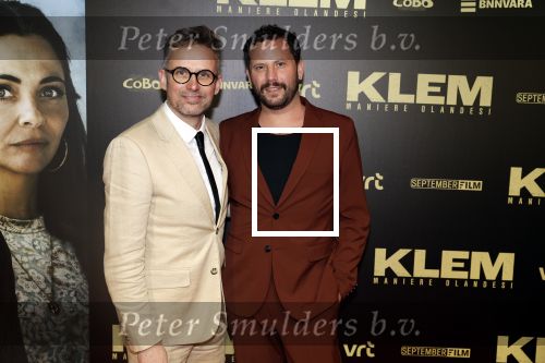 Amsterdam 30 januari 2023
Premiere Klem in Tuschinski met in de hoofdrollen Georgina Verbaan Barry Atsma Jacob Derwig Claudia Vismara Antonio Rampino Zoe Cusell Yenthe Bos en Marie  Mae v Zuilen. Patrick Martens met zijn vriend
