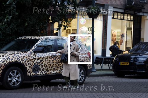 Amsterdam 24 januari 2023
Patty Brard met haar panter BMW in Amsterdam zuid