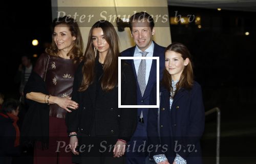 Apeldoorn 15 februari 2023
Prinses Margriet viert haar 80e verjaardag in Orpheus.
Prins Floris en Prinses Aimee met hun dochters