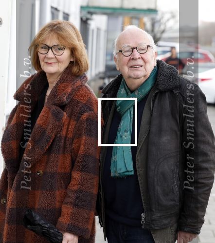 Amsterdam 4 februari 2023
Herdenkingsdienst/Begrafenis Heddy Lester.
Rob v d Meeberg met zijn vrouw