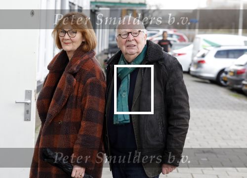 Amsterdam 4 februari 2023
Herdenkingsdienst/Begrafenis Heddy Lester.
Rob v d Meeberg met zijn vrouw