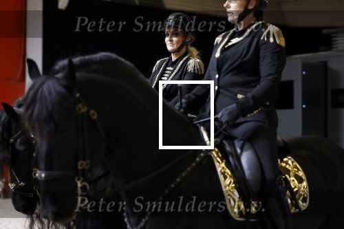 Amsterdam 28 januari 2023
Samantha Steenwijk rijdt op haar paard een kuhr terwijl ze zingt tijdens Jumping Amsterdam in de RAI.