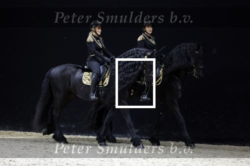 Amsterdam 28 januari 2023
Samantha Steenwijk rijdt op haar paard een kuhr terwijl ze zingt tijdens Jumping Amsterdam in de RAI.