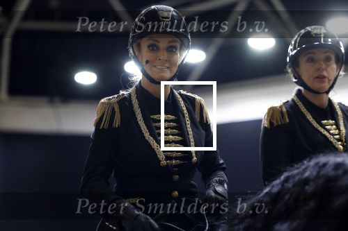 Amsterdam 28 januari 2023
Samantha Steenwijk rijdt op haar paard een kuhr terwijl ze zingt tijdens Jumping Amsterdam in de RAI.