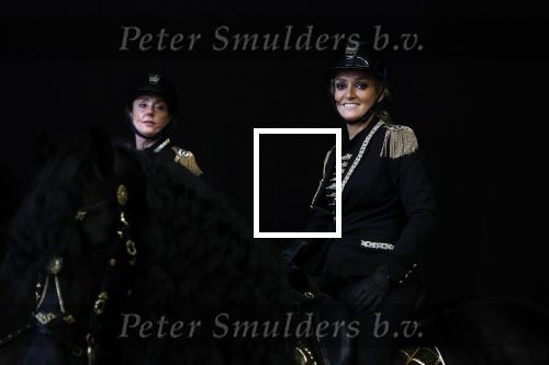 Amsterdam 28 januari 2023
Samantha Steenwijk rijdt op haar paard een kuhr terwijl ze zingt tijdens Jumping Amsterdam in de RAI.