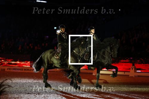 Amsterdam 28 januari 2023
Samantha Steenwijk rijdt op haar paard een kuhr terwijl ze zingt tijdens Jumping Amsterdam in de RAI.