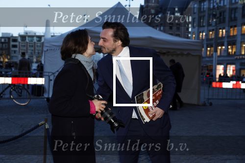 Amsterdam 17 januari 2023
Nieuwjaarsreceptie van Koning Willem Alexander en Koningin Maxima op paleis op de dam.
Davide Heijmans de vrouw van Thierry Baudet is daar aan het fotograferen.