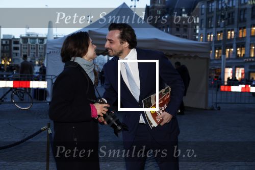 Amsterdam 17 januari 2023
Nieuwjaarsreceptie van Koning Willem Alexander en Koningin Maxima op paleis op de dam.
Davide Heijmans de vrouw van Thierry Baudet is daar aan het fotograferen.