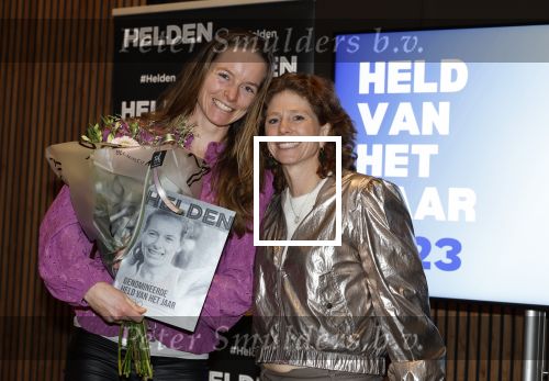 Amsterdam 10 januari 2024
Bekendmaking held van het jaar 2023 van magazine Helden bij Gassan Diamonds. De winnaars zijn Quilindschy Hartman Lutsharel Geertruida en Femke Bol  ( haar ouders haalden prijs op). Anne Luijten en Barbara Barend