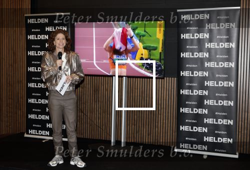 Amsterdam 10 januari 2024
Bekendmaking held van het jaar 2023 van magazine Helden bij Gassan Diamonds. De winnaars zijn Quilindschy Hartman Lutsharel Geertruida en Femke Bol  ( haar ouders haalden prijs op). Barbara Barend