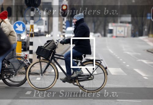 Amsterdam 11 januari 2024
Jacob Derwig op de fiets in Amsterdam centrum.