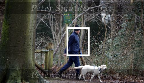 Huizen 13 januari 2024
Linda de Mol en Jeroen Rietbergen samen wandelend met hun 2 honden / labradors.