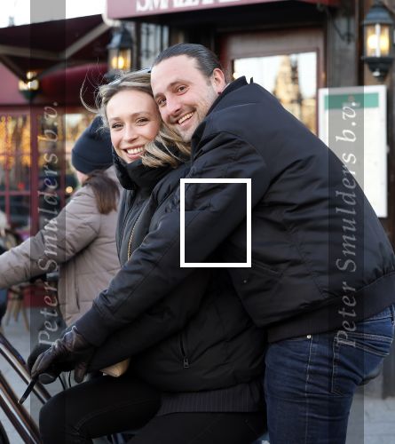 Amsterdam 9 januari 2024
Loiza lamers met partner op electrische van Moof fiets in Amsterdam.