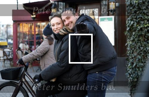 Amsterdam 9 januari 2024
Loiza lamers met partner op electrische van Moof fiets in Amsterdam.