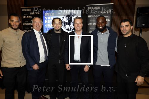 Amsterdam 10 januari 2024
Bekendmaking held van het jaar 2023 van magazine Helden bij Gassan Diamonds. De winnaars zijn Quilindschy Hartman Lutsharel Geertruida en Femke Bol  ( haar ouders haalden prijs op). Michel Vorm Quilindschy Hartman en Benno Leeser Davids Bijlsma en Lutsharel Geertruida
