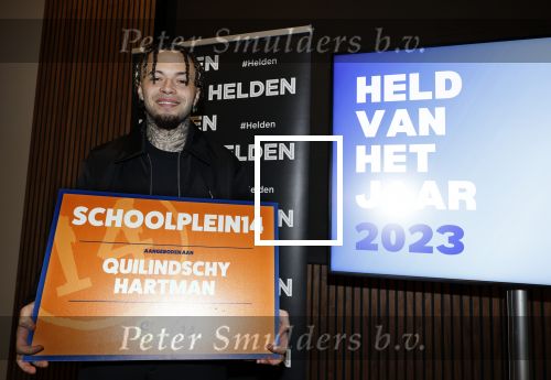 Amsterdam 10 januari 2024
Bekendmaking held van het jaar 2023 van magazine Helden bij Gassan Diamonds. De winnaars zijn Quilindschy Hartman Lutsharel Geertruida en Femke Bol  ( haar ouders haalden prijs op)