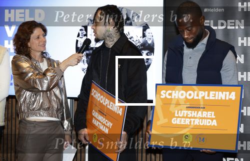Amsterdam 10 januari 2024
Bekendmaking held van het jaar 2023 van magazine Helden bij Gassan Diamonds. De winnaars zijn Quilindschy Hartman Lutsharel Geertruida en Femke Bol  ( haar ouders haalden prijs op)