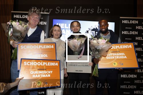 Amsterdam 10 januari 2024
Bekendmaking held van het jaar 2023 van magazine Helden bij Gassan Diamonds. De winnaars zijn Quilindschy Hartman Lutsharel Geertruida en Femke Bol  ( haar ouders haalden prijs op)