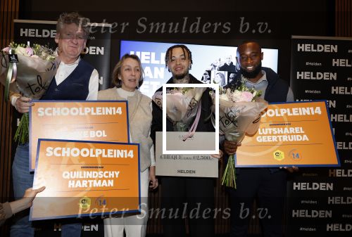 Amsterdam 10 januari 2024
Bekendmaking held van het jaar 2023 van magazine Helden bij Gassan Diamonds. De winnaars zijn Quilindschy Hartman Lutsharel Geertruida en Femke Bol  ( haar ouders haalden prijs op)
